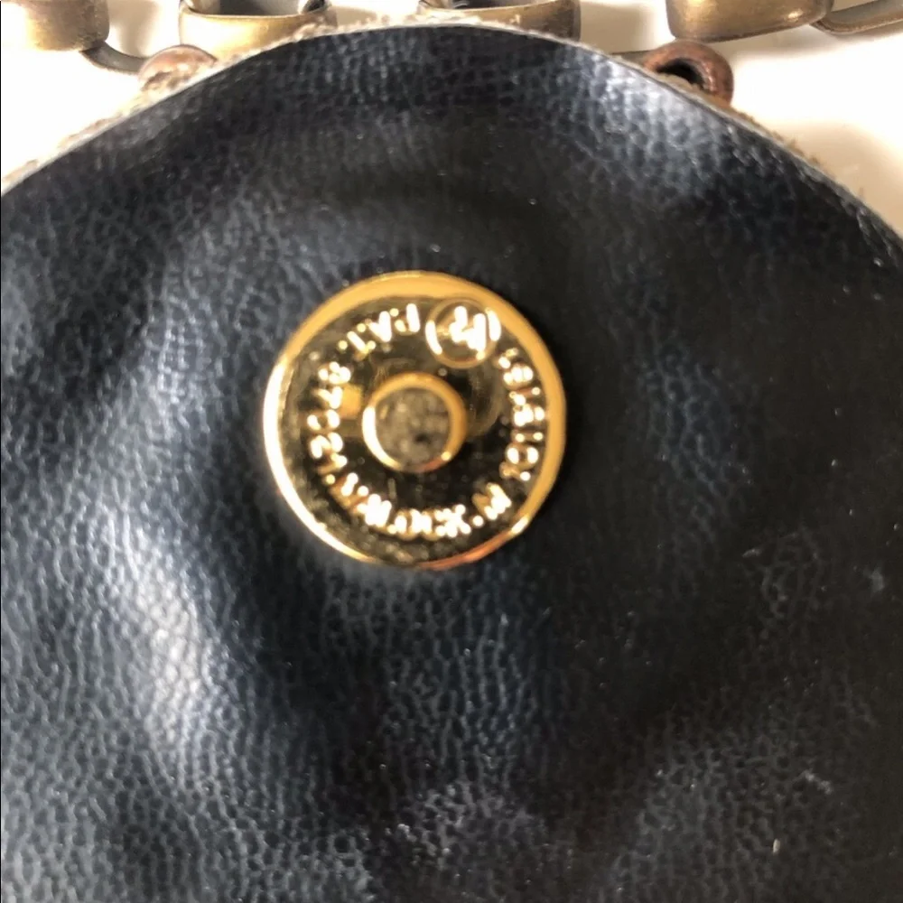 LEATHEROCK Olive & Tan Suede Box Shoulder Bag with Bead & Bronze Detail - Picture 8 of 13